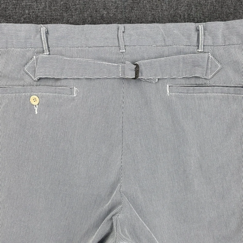 Vintage Polo Ralph Lauren Seersucker Shorts Mens 42 (Fits 40) Blue Stripe Preppy
